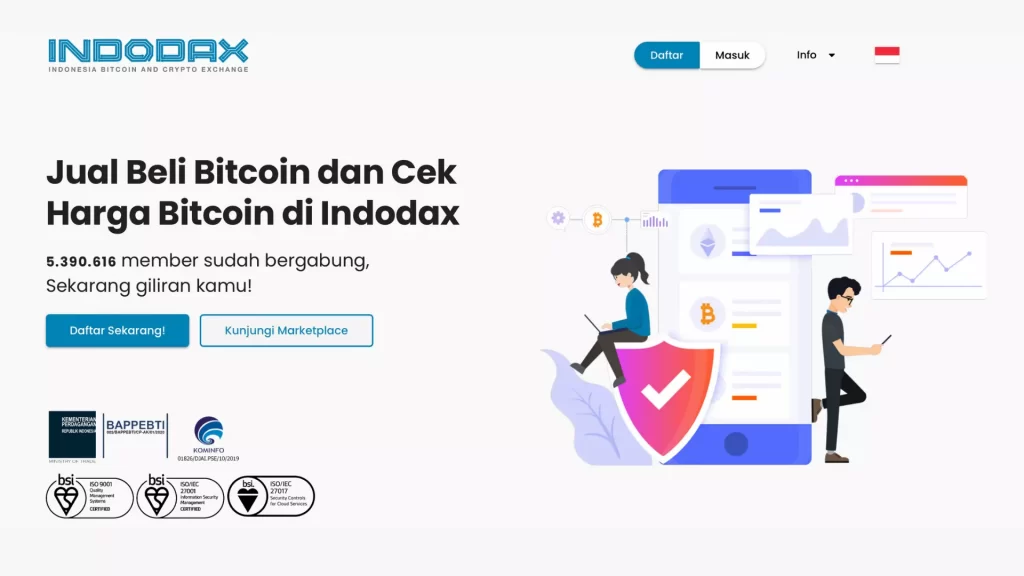 Indodax aplikasi jual beli aset cryptocurrency populer terbesar di Indonesia. 