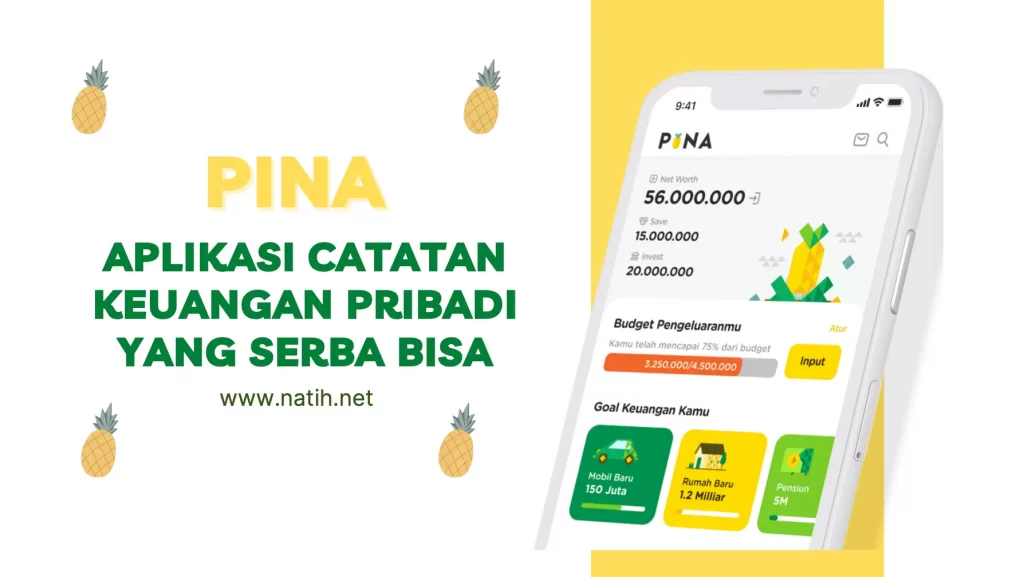 Aplikasi catatan keuangan pribadi PINA