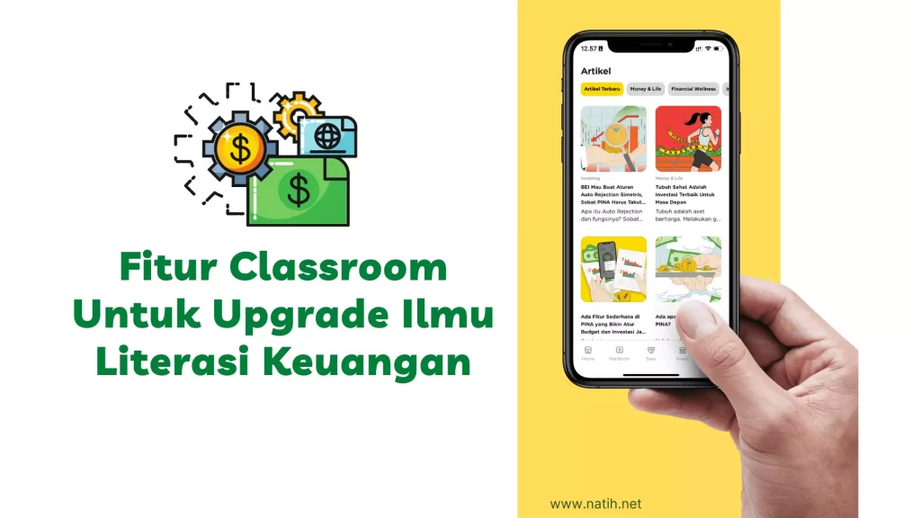 Fitur classroom untuk belajar tentang perencanaan keuangan