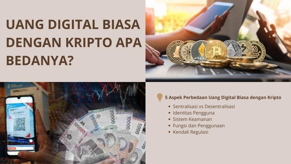 perbedaan mata uang digital dengan kripto currency