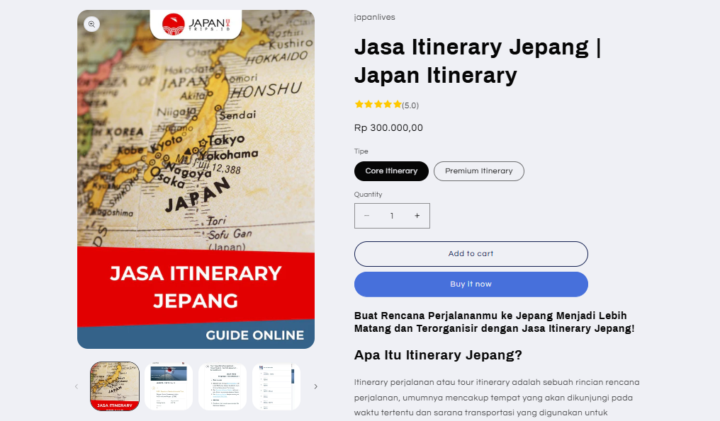 Jasa itinerary Jepang dengan Japantrips